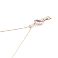 thumbnail image 5 of Galaxy Gold 14K Rose Gold 0.5 Carat Amethyst Pendant Necklace - February Birthstone - Peace & Wisdom - 16" to 24" - Fine Jewelry for Women, 5 of 5