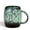 Teal Green, variant on HEETHYCOOL 21 oz Large Ceramic Coffee Mug, Handmade Unique Texture Pottery Tea Cup, Amber Yellow