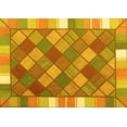 thumbnail image 1 of Ahgly Company Machine Washable Indoor Rectangle Southwestern Yellow Country Area Rugs, 5' x 8', 1 of 4