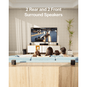 ULTIMEA 7.1ch Virtual Surround Sound Bar, Soundbar for Smart TV with Subwoofer, OPT/AUX/BT, Aura A40