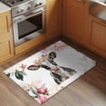 thumbnail image 2 of Pink Cow Entryway Rug 2'x3'&nbsp; Non Slip Front Door Mats, Watercolor Flowers Spring Floral Entrance Rugs Indoor Outdoor Carpet, Washable Floor Mats Small Area Rug for Bedroom Kitchen, 2 of 8