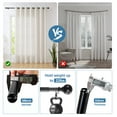 thumbnail image 4 of Urbanest Ball Single Curtain Rod Set With 8 Rings, 5/8", 28-48", Black, 4 of 6