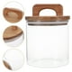 thumbnail image 4 of FELTECHELECTR Tarro pequeño para café, té, vidrio con tapa, contenedor para alimentos, tarro para almacenar té, recipiente de vidrio para granos de café, 4 of 5