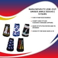 thumbnail image 7 of NASA Novelty Low-Cut Unisex Ankle Socks | 5 Pairs, 7 of 7
