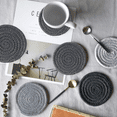 thumbnail image 5 of Coasters for Drinks, Handmade Braided Coaster Set Thicken Heat Insulation Coasters for Drinks Absorbent, 5 of 5