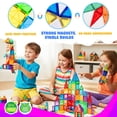 thumbnail image 3 of Bloques de Construccion Magneticos MKGCRAFTED MKG 010333 Juego STEM Educativo 120 Piezas, 3 of 5