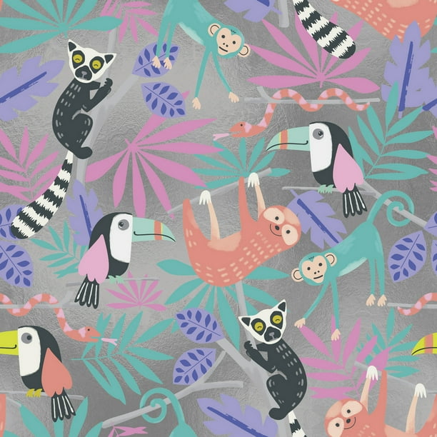 JAM Paper® Industrial Size Bulk Wrapping Paper Rolls, Hanging' Out, 1/4 Ream (416 Sq Ft), Sold