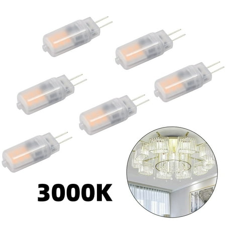 

Motor Genic 6 Pack LED G4 3000K Warm White LED Corn Bulb Lamp Light AC/DC12V G4-PC02-12