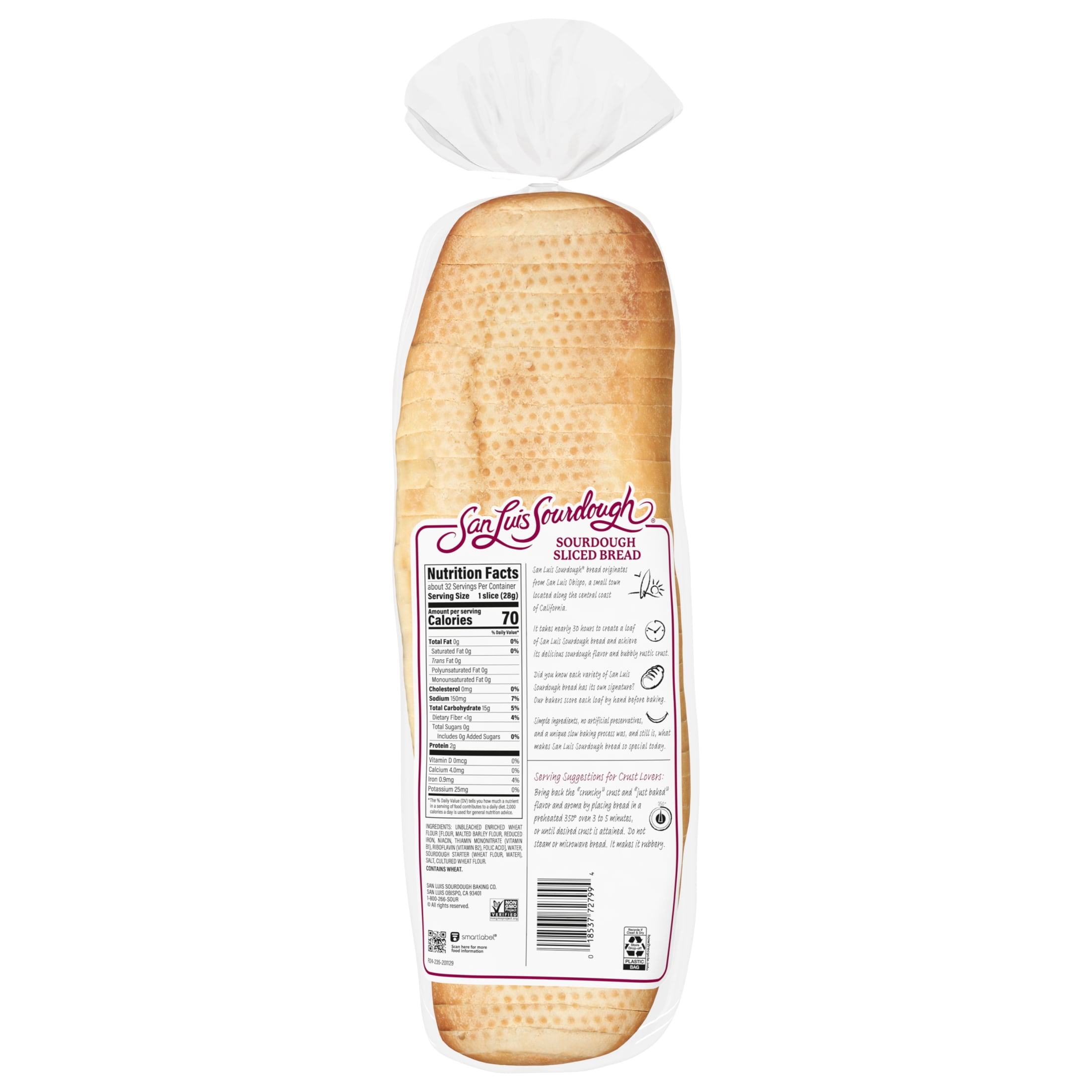 San Luis Sourdough Plain Bread, 32 oz