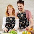 thumbnail image 3 of Pioneer Flower Floral Print Pattern Apron for Women and Men, Cotton Linen Waterproof with Pockets, Adjustable, 33x27 Inch for Kitchen, Gardening, BBQ, Salon, 3 of 6