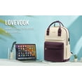 thumbnail image 4 of Lovevook Backpack Purses for Women,Vintage Women Teacher Laptop Backpack Nurse Bag, Multi-Function Work Travel Daypacks College Book Bag with USB Port, 4 of 12