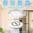 thumbnail image 4 of Ceiling Light Fixture Hallway Lighting Fixtures Ceiling Crystal Flush Mount Ceiling Light Foyer Lighting Fixtures Bathroom Ceiling Light Fixtures LED Ceiling Light Crystal Ceiling Light Fixture 13.8", 4 of 4
