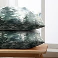 thumbnail image 5 of Watercolor Dark Green Christmas Tree Lumbar Pillow Covers 12x20 Set of 2 Winter Rustic Nature Forest Throw Pillow Covers Xmas Pine Trees Linen Pillow Cases for Farmhouse Living Room Decor, 5 of 6