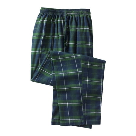 Big And Tall Plaid Robe - Men's Big & Tall Flannel Plaid Lounge Pants