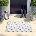 thumbnail image 2 of White Cartoon Unicorn Face Flannel Non Slip Door Rugs,Washable Door Mats Indoor,Decorative Door Mats,Dirt-Resistant and Absorbent Doormat for Entrance,Bedroom,Kitchen,Bathroom,31.5"x17", 2 of 4