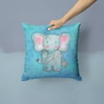 thumbnail image 2 of Carolines Treasures BB7372PW1414 Blue Elepant Watercolor Fabric Decorative Pillow  14Hx14W multicolor, 2 of 4