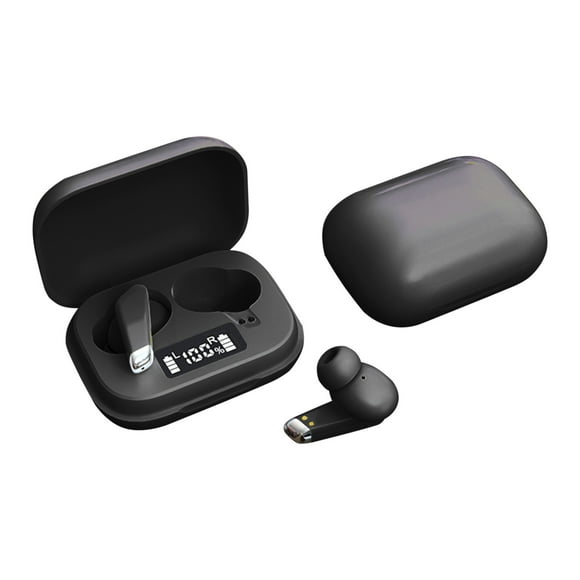 COM1950s Speakers Bluetooth Wireless, Wireless Bluetooth Headphones Sound Quality Wireless Charging Case Digital Led Intelligence Display,Earphones Built-In Mic Headset for Sport