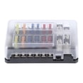 thumbnail image 4 of Portafusibles con hoja de 12 vías con luz LED, bloque impermeable Universal para yates marinos automotrices, 4 of 8