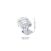 OTM Essentials Aluminum Adjustable Laptop Riser Stand Gray (OB-A2A)