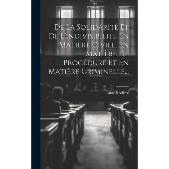 De La Solidarité Et De L'indivisibilité En Matière Civile, En Matière De Procédure Et En Matière Criminelle... (Hardcover)