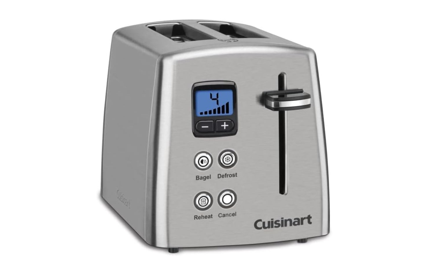 Restored Cuisinart CPT-415P1 2-Slice Countdown Metal Toaster Brushed Stainless (Refurbished)