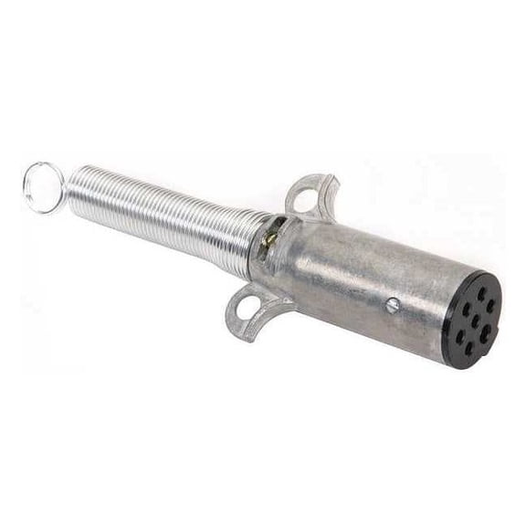 Velvac Plug, 7-Way, T-Grip Plug, Nylon, Plastic, Zinc-Die Cast 593057