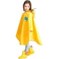 thumbnail image 3 of Children's Rain Poncho Girls Boys Rain Cape Waterproof Breathable 100% Rainproof Raincoat Unisex for Toddlers and Teenagers Rain Jacket with Hood for 75-175 cm, 3 of 7