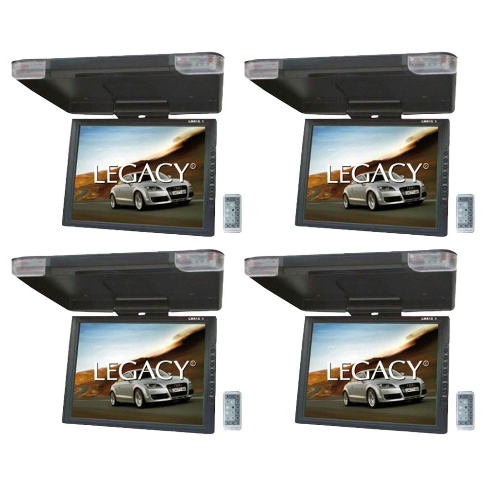 LEGACY 15" LCD TFT Car/SUV/TRUCK Flip Down Roof Mount Monitor TV IR (4