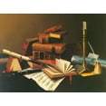 thumbnail image 1 of Music And Literature-Harnett - CANVAS OR FINE PRINT WALL ART, 1 of 1