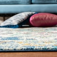 thumbnail image 5 of SAFAVIEH Madison Richmal Vintage Traditional Area Rug, Navy/Grey, 6' x 9', 5 of 8