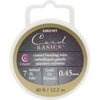 Cord Basics 7-Strand Beading Wire .45mmX40'-Gold, Pk 6, Cousin