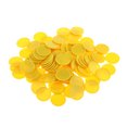 thumbnail image 1 of Juego de 100 fichas de póquer para juego de casino, fichas de borde cóncavo, Amarillo SM SunniMix fichas de bingo, 1 of 8