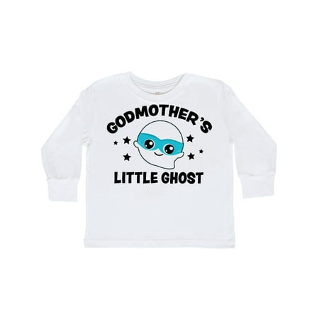 

Inktastic Cute Godmother s Little Ghost with Stars Gift Toddler Boy or Toddler Girl Long Sleeve T-Shirt