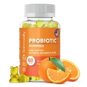 Harmonify, Probiotic Gummies 5 Billion CFU for Women & Men, Digestive Support and Gut Health, Good Bacteria for Digestive Support, Natural Orange Flavor 1000 mg, 30 Days Servings