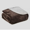 thumbnail image 2 of Legacy Decor Brown Fleece Sherpa Throw, 2 of 3