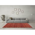thumbnail image 3 of Ahgly Company Indoor Round Abstract Brown Modern Area Rugs, 4' Round, 3 of 4