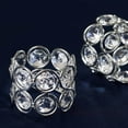 thumbnail image 6 of Efavormart 4PCS Bling Glass Crystal Gem Napkin Rings - Silver, 6 of 8