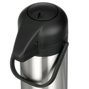 Vondior Thermal Airpot Coffee & Tea Beverage Urn, Silver, Large, 102 oz