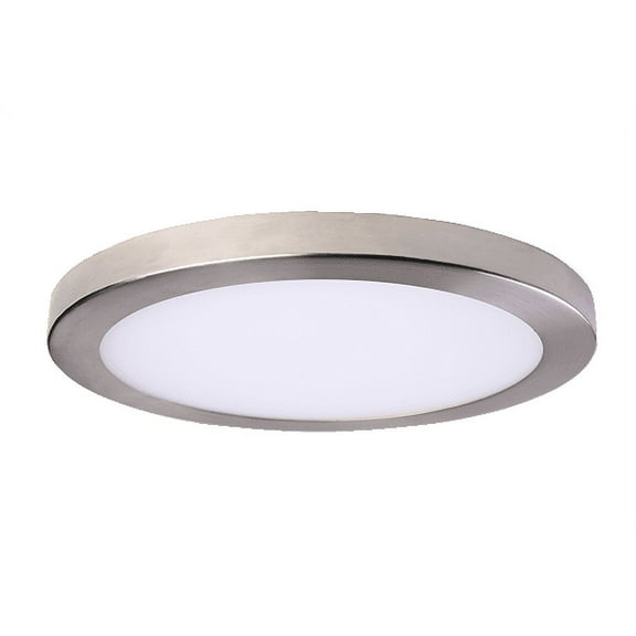AMAX LIGHTING INC.  LED-SM15DL-BN LED   PLATTER ROUND LIGHT 15 x 1 BRUSHED NICKEL