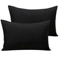 thumbnail image 6 of 2 Pack 14" x 20" Microfiber Toddler Pillowcases with Envelope Closure, Soft and Breathable Small Pillow Covers for Travel, Black, ( Pillow not included ), 6 of 6
