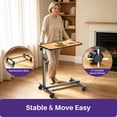 thumbnail image 4 of KEKOY Overbed Table, Adjustable Overbed Bedside Table with Wheels, Tilt Table for Medical Home Care and Hospital Use,Smooth Rolling, Stable Support Design, 4 of 8