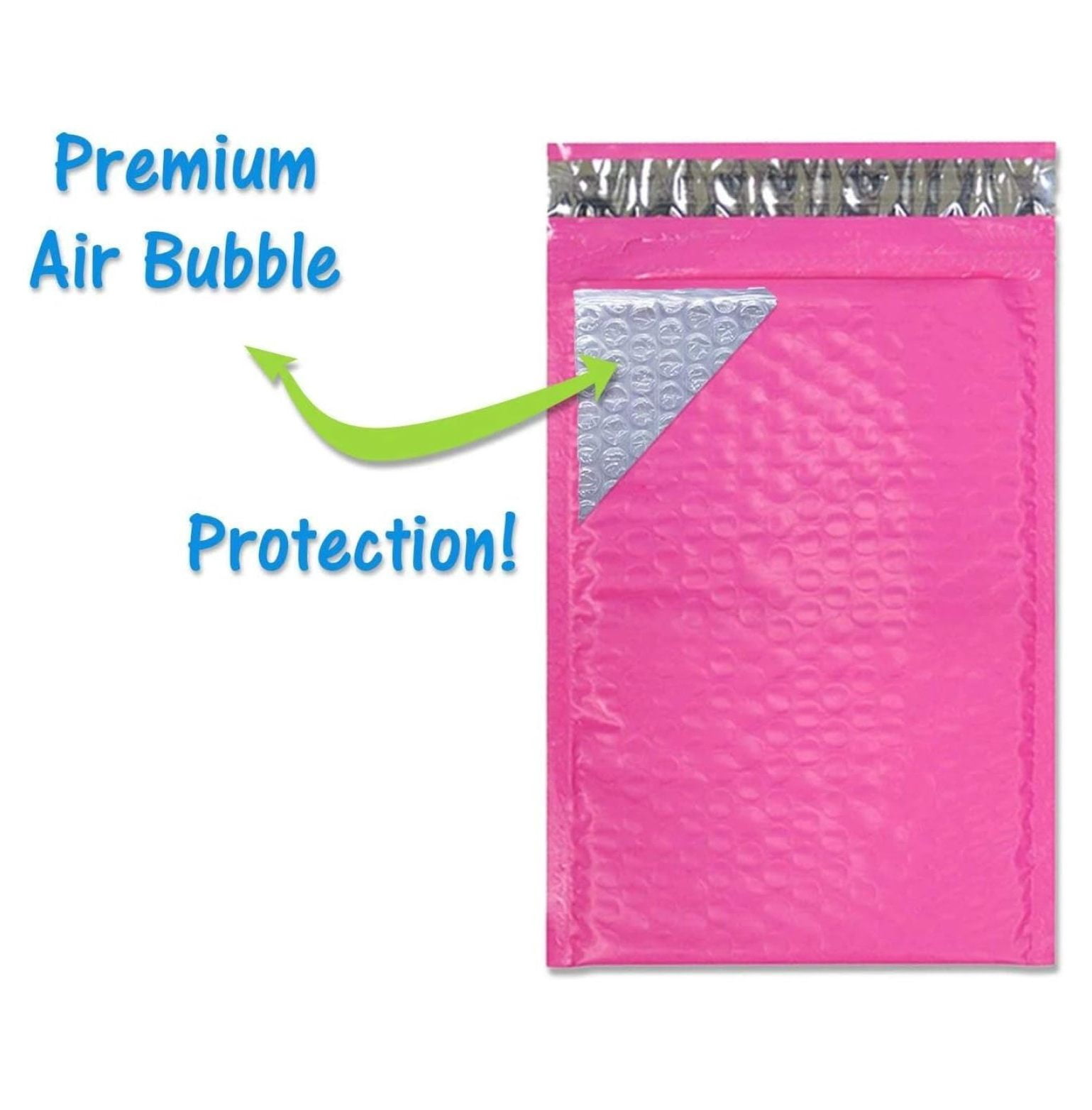 30 Pack 4x8, 6x10", 8x12, 10x15 Inch Hot Pink, Yellow, Purple Assorted Combo Padded Colored Bubble Mailers, Self Seal Mailing Shipping Envelope Bags