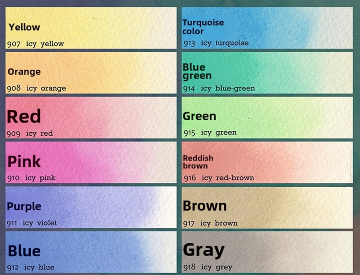 Schmincke Academy Watercolor Paint 12 Colors 2ml Opaque Watercolor Student Beginner Painting Nail Art