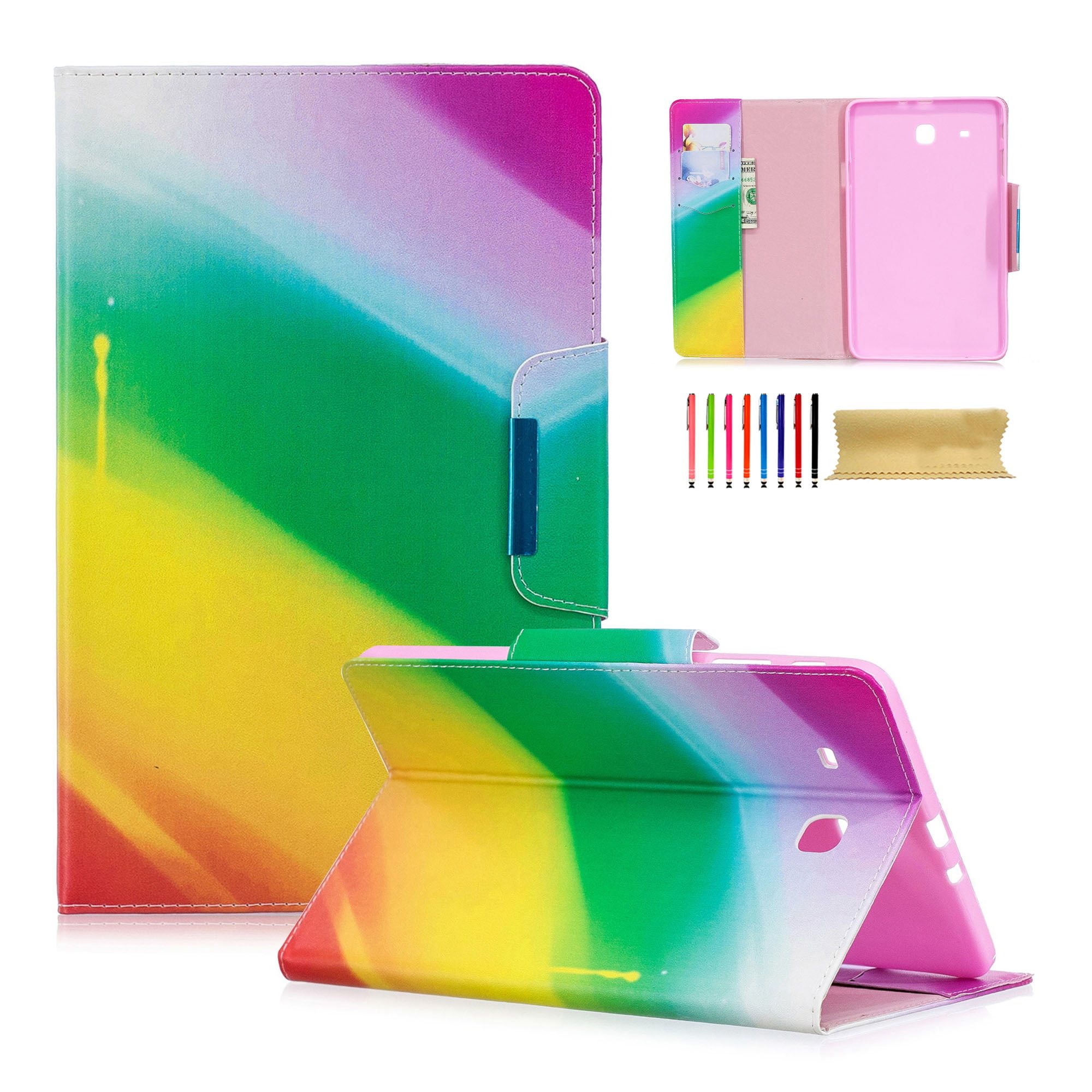 Dteck Folio Case for Samsung Galaxy Tab E 9.6" Slim Fit Premium Vegan