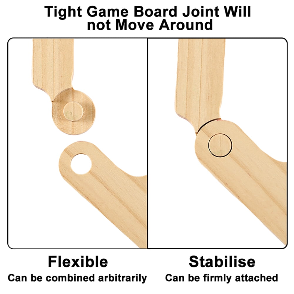Grhonior Upgraded Version Interlocking Marbles and Jokers Board Game,Wood,Multiplayer Portable, 2-8 Player, 1 Pack