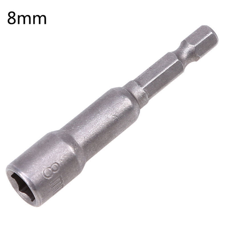 HH-HL Industrial Rotary Drill， 14pcs 6-19mm 1/4 Inch Hex Shank Socket Magnetic Nut Driver Set Drill Bit Adapter Drill Bits Cutting 