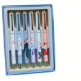 thumbnail image 1 of Disney Mickey & Friends, Frozen, and Superhero-Themed Metal Fountain Pens - 6-Pack, Quick Drying Ink, Click-Off Cap, Medium Point, Authentic UME Brand Writing Pens Set for Calligraphy and Learning, 1 of 5