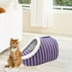 thumbnail image 4 of Cama nido cerrada para gatos pequeños, medianos y grandes | Saco de dormir de felpa suave y lavable con diseño desmontable | Casa para gatos de interior que proporciona calidez y comodidad., 4 of 6