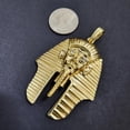 thumbnail image 3 of HIP HOP ICED GOLD PLATED EGYPTIAN PHARAOH KING TUT LARGE FASHION CHARM PENDANT GIFT, 3 of 4
