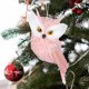 thumbnail image 1 of Búho adorno colgante de Navidad, colgante de búho de plumas simuladas, decoraciones para árboles de Navidad para decoración de fiesta en casa, BLESIY Colgante colgante, 1 of 8